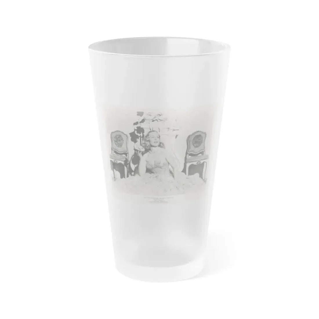 Peggy Cummins #12 (Vintage Female Icon) Frosted Pint Glass 16oz 16oz Frosted - Go Mug Yourself