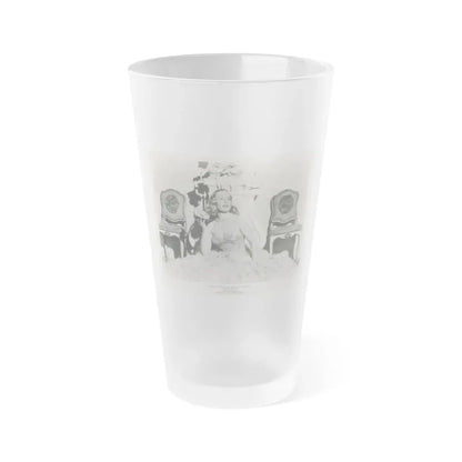 Peggy Cummins #12 (Vintage Female Icon) Frosted Pint Glass 16oz 16oz Frosted - Go Mug Yourself