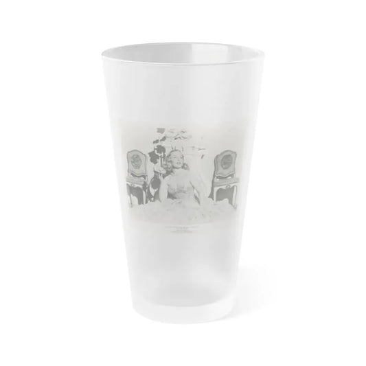 Peggy Cummins #12 (Vintage Female Icon) Frosted Pint Glass 16oz 16oz Frosted - Go Mug Yourself