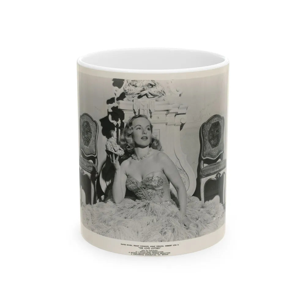 Peggy Cummins #12 (Vintage Female Icon) White Coffee Mug-11oz-Go Mug Yourself