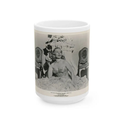 Peggy Cummins #12 (Vintage Female Icon) White Coffee Mug-15oz-Go Mug Yourself