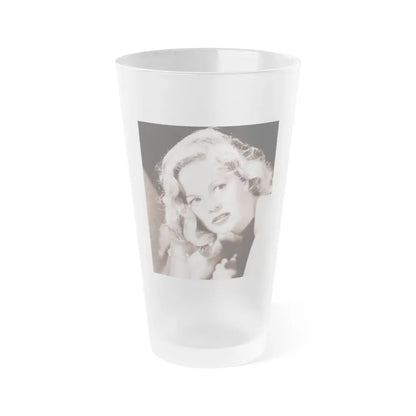 Peggy Cummins #14 (Vintage Female Icon) Frosted Pint Glass 16oz 16oz Frosted - Go Mug Yourself