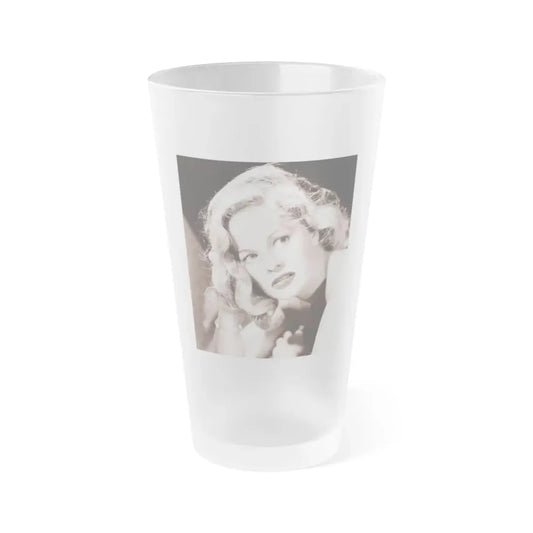 Peggy Cummins #14 (Vintage Female Icon) Frosted Pint Glass 16oz 16oz Frosted - Go Mug Yourself