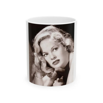 Peggy Cummins #14 (Vintage Female Icon) White Coffee Mug-11oz-Go Mug Yourself