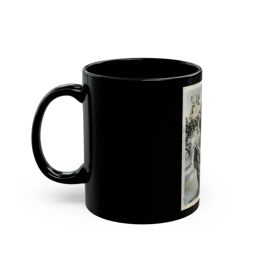 Peggy Cummins #21 (Vintage Female Icon) Black Coffee Mug-Go Mug Yourself