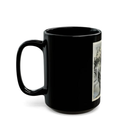 Peggy Cummins #21 (Vintage Female Icon) Black Coffee Mug-Go Mug Yourself