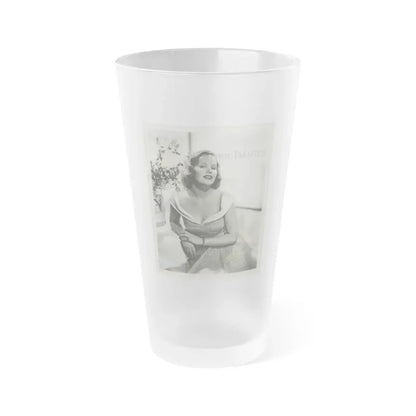 Peggy Cummins #21 (Vintage Female Icon) Frosted Pint Glass 16oz 16oz Frosted - Go Mug Yourself