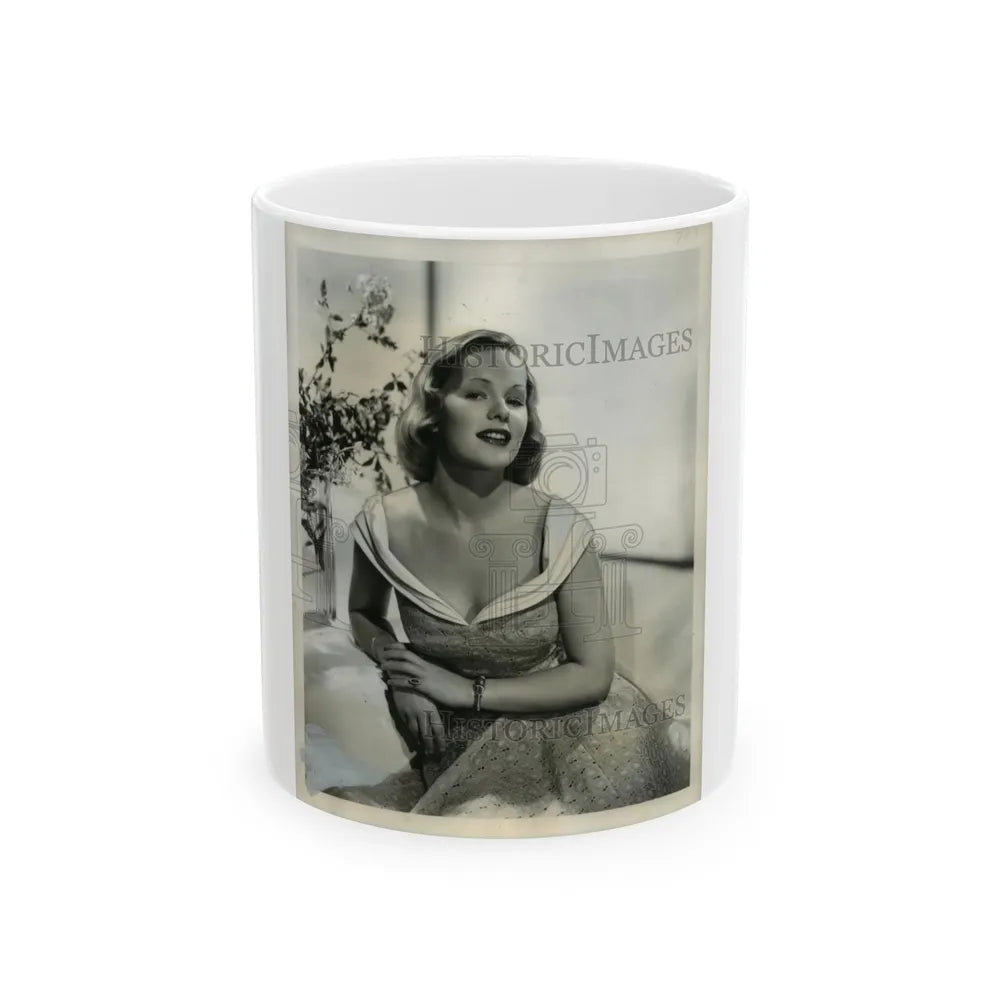 Peggy Cummins #21 (Vintage Female Icon) White Coffee Mug-11oz-Go Mug Yourself