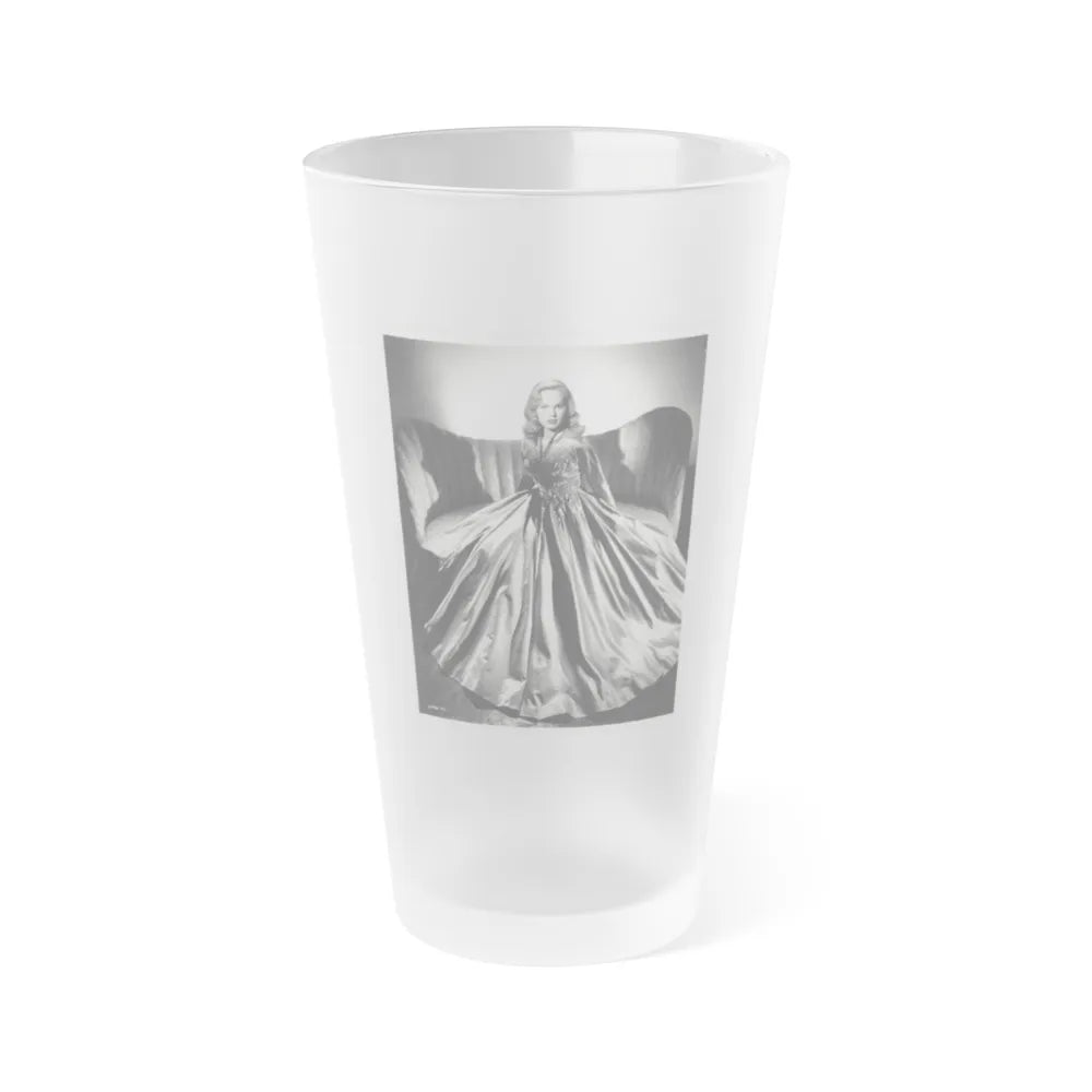 Peggy Cummins #23 (Vintage Female Icon) Frosted Pint Glass 16oz-16oz-Frosted-Go Mug Yourself