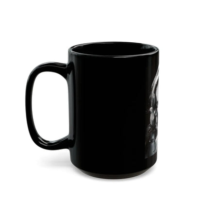 Peggy Cummins #24 (Vintage Female Icon) Black Coffee Mug-Go Mug Yourself