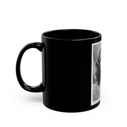 Peggy Cummins #30 (Vintage Female Icon) Black Coffee Mug-Go Mug Yourself