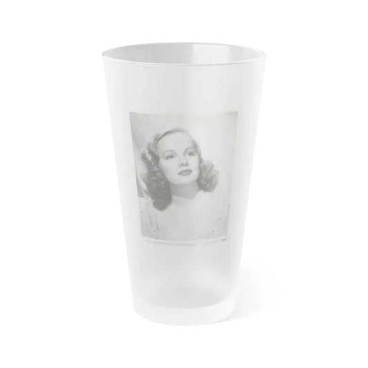 Peggy Cummins #30 (Vintage Female Icon) Frosted Pint Glass 16oz-16oz-Frosted-Go Mug Yourself