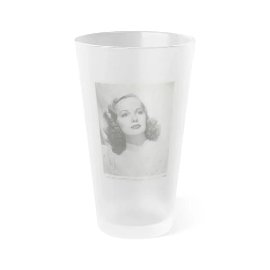Peggy Cummins #30 (Vintage Female Icon) Frosted Pint Glass 16oz 16oz Frosted - Go Mug Yourself