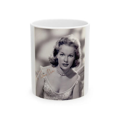 Peggy Cummins #31 (Vintage Female Icon) White Coffee Mug-11oz-Go Mug Yourself