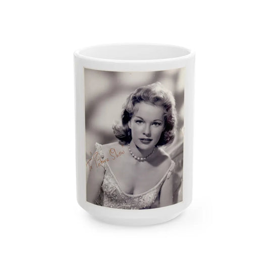 Peggy Cummins #31 (Vintage Female Icon) White Coffee Mug-15oz-Go Mug Yourself