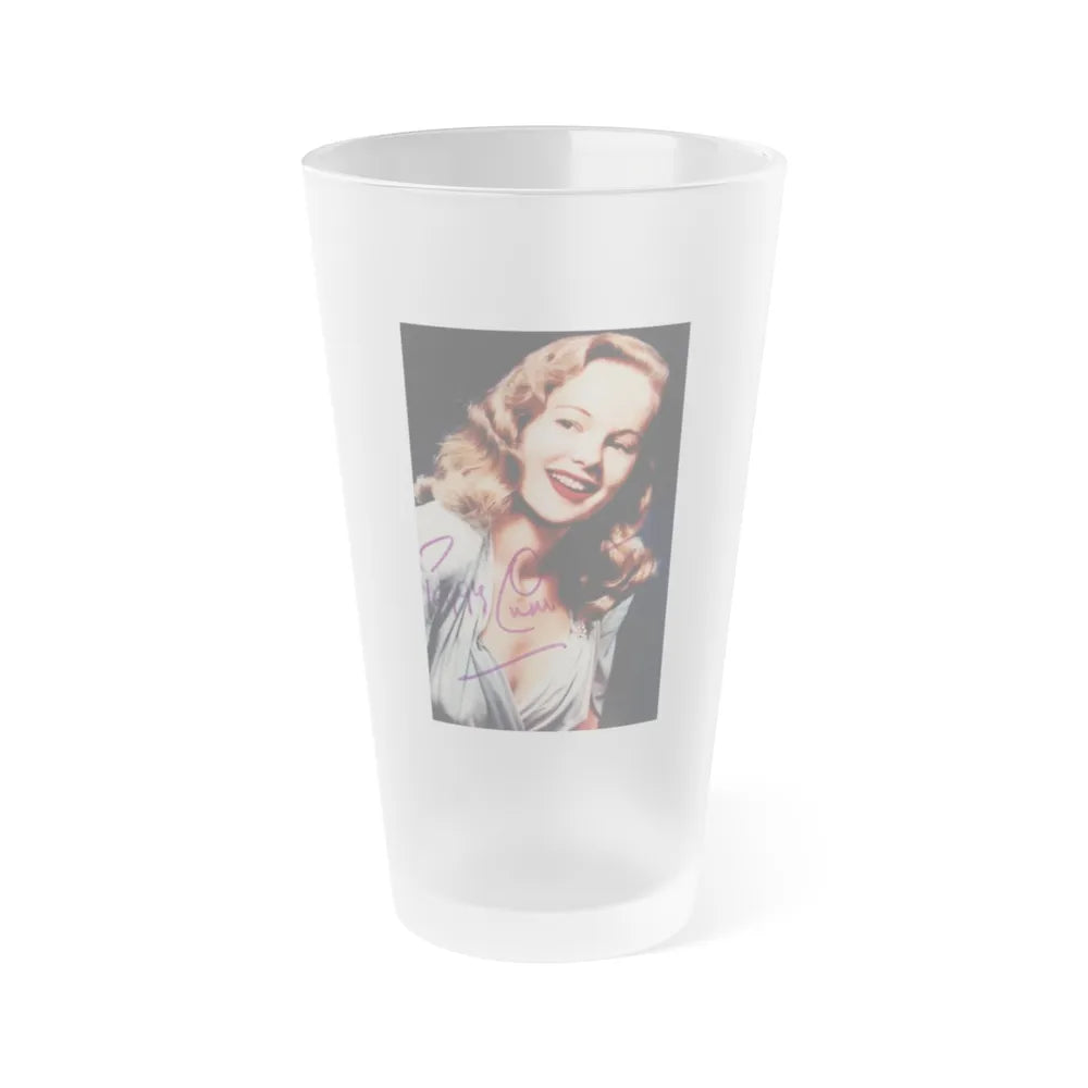 Peggy Cummins #32 (Vintage Female Icon) Frosted Pint Glass 16oz-16oz-Frosted-Go Mug Yourself