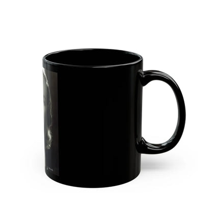 Peggy Cummins #33 (Vintage Female Icon) Black Coffee Mug-Go Mug Yourself