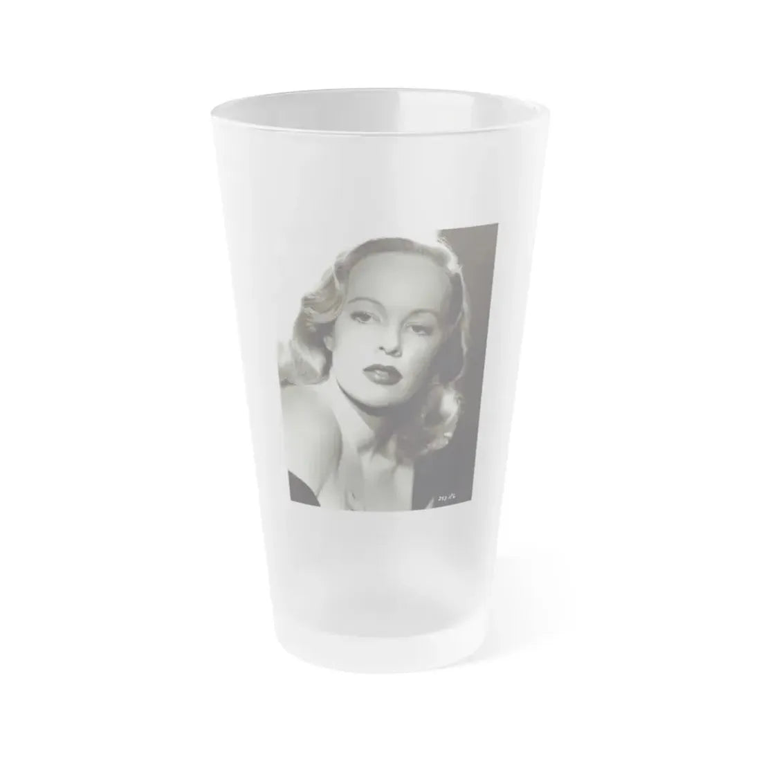 Peggy Cummins #33 (Vintage Female Icon) Frosted Pint Glass 16oz 16oz Frosted - Go Mug Yourself