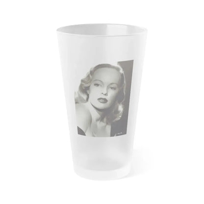 Peggy Cummins #33 (Vintage Female Icon) Frosted Pint Glass 16oz 16oz Frosted - Go Mug Yourself