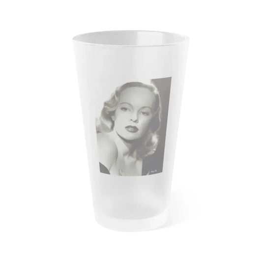 Peggy Cummins #33 (Vintage Female Icon) Frosted Pint Glass 16oz 16oz Frosted - Go Mug Yourself
