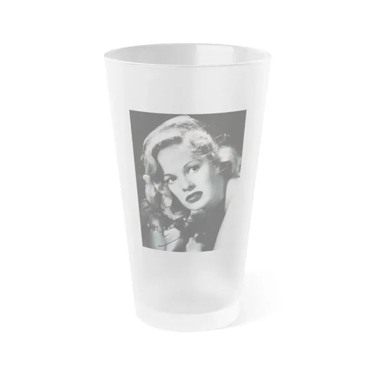 Peggy Cummins #37 (Vintage Female Icon) Frosted Pint Glass 16oz 16oz Frosted - Go Mug Yourself