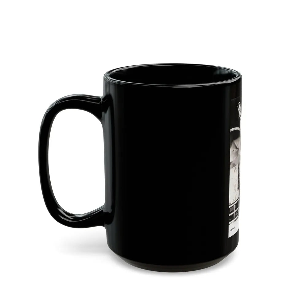 Peggy Dow #08 (Vintage Female Icon) Black Coffee Mug-Go Mug Yourself