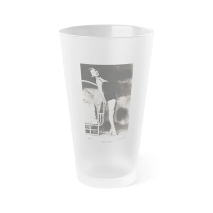 Peggy Dow #08 (Vintage Female Icon) Frosted Pint Glass 16oz-16oz-Frosted-Go Mug Yourself