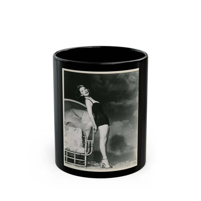 Peggy Dow #081 (Vintage Female Icon) Black Coffee Mug-11oz-Go Mug Yourself