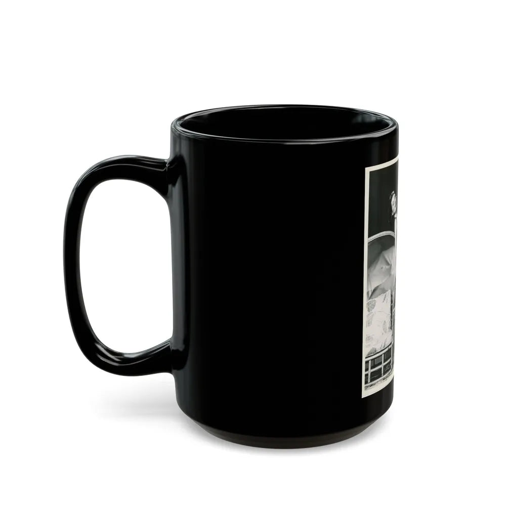 Peggy Dow #081 (Vintage Female Icon) Black Coffee Mug-Go Mug Yourself