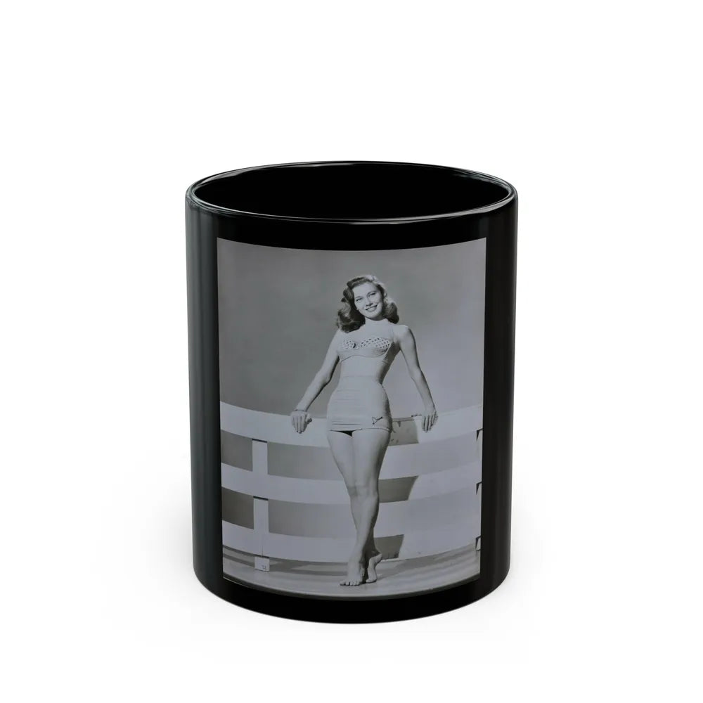 Peggy Dow #14 (Vintage Female Icon) Black Coffee Mug-11oz-Go Mug Yourself