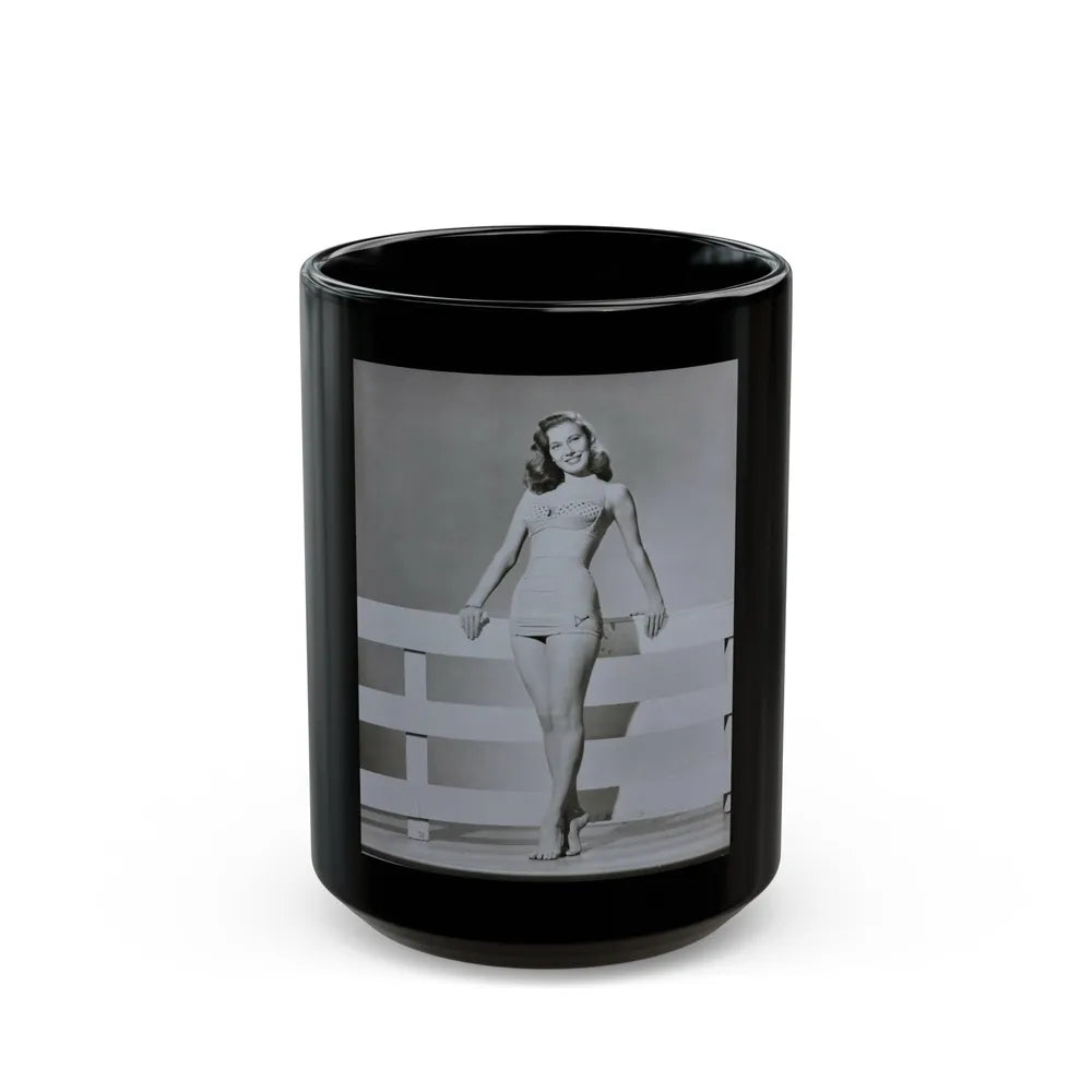 Peggy Dow #14 (Vintage Female Icon) Black Coffee Mug-15oz-Go Mug Yourself