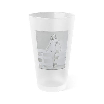 Peggy Dow #14 (Vintage Female Icon) Frosted Pint Glass 16oz-16oz-Frosted-Go Mug Yourself