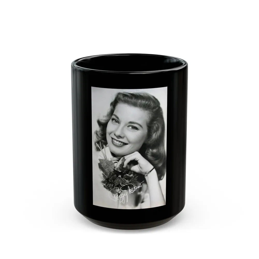 Peggy Dow #18 (Vintage Female Icon) Black Coffee Mug-15oz-Go Mug Yourself