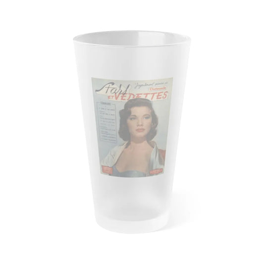 Peggy Dow #22 - Mag. Cover (Vintage Female Icon) Frosted Pint Glass 16oz-16oz-Frosted-Go Mug Yourself