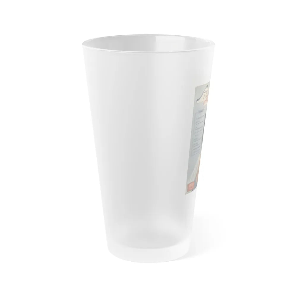 Peggy Dow #22 - Mag. Cover (Vintage Female Icon) Frosted Pint Glass 16oz-Go Mug Yourself