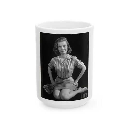 Peggy Dow #23 (Vintage Female Icon) White Coffee Mug-15oz-Go Mug Yourself