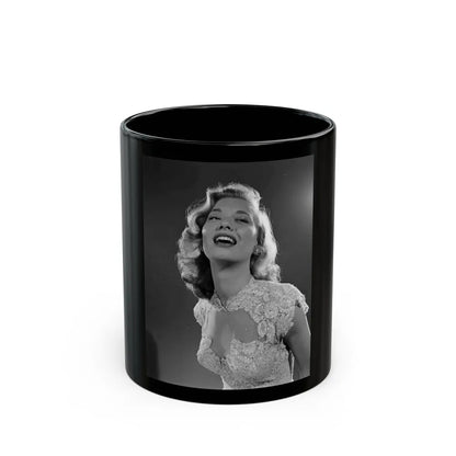 Peggy Dow #34 (Vintage Female Icon) Black Coffee Mug-11oz-Go Mug Yourself