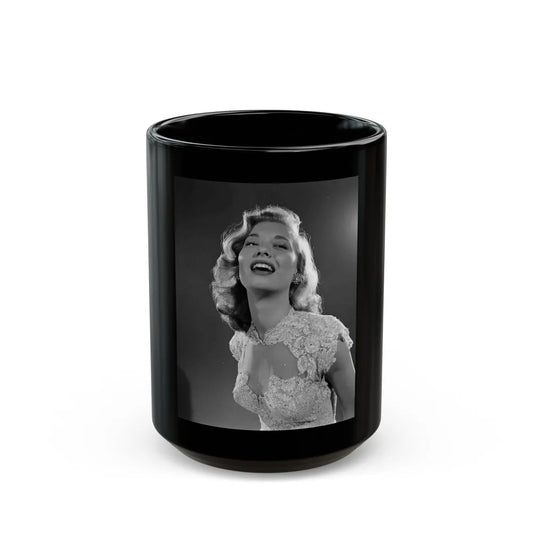 Peggy Dow #34 (Vintage Female Icon) Black Coffee Mug-15oz-Go Mug Yourself