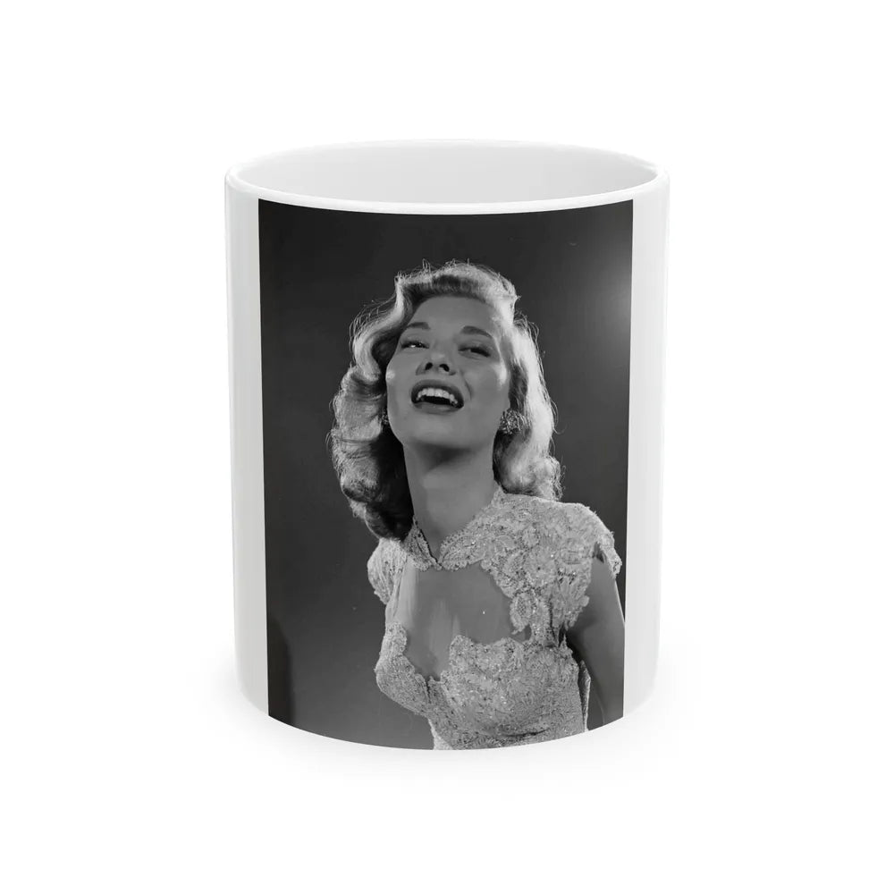 Peggy Dow #34 (Vintage Female Icon) White Coffee Mug-11oz-Go Mug Yourself