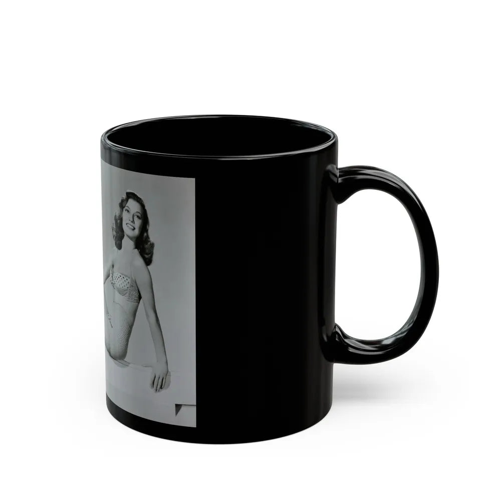 Peggy Dow #35 (Vintage Female Icon) Black Coffee Mug-Go Mug Yourself