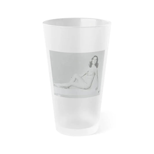 Peggy Dow #35 (Vintage Female Icon) Frosted Pint Glass 16oz 16oz Frosted - Go Mug Yourself