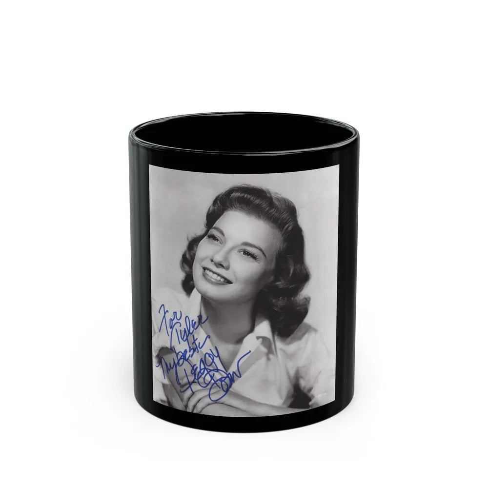 Peggy Dow #36 (Vintage Female Icon) Black Coffee Mug-11oz-Go Mug Yourself