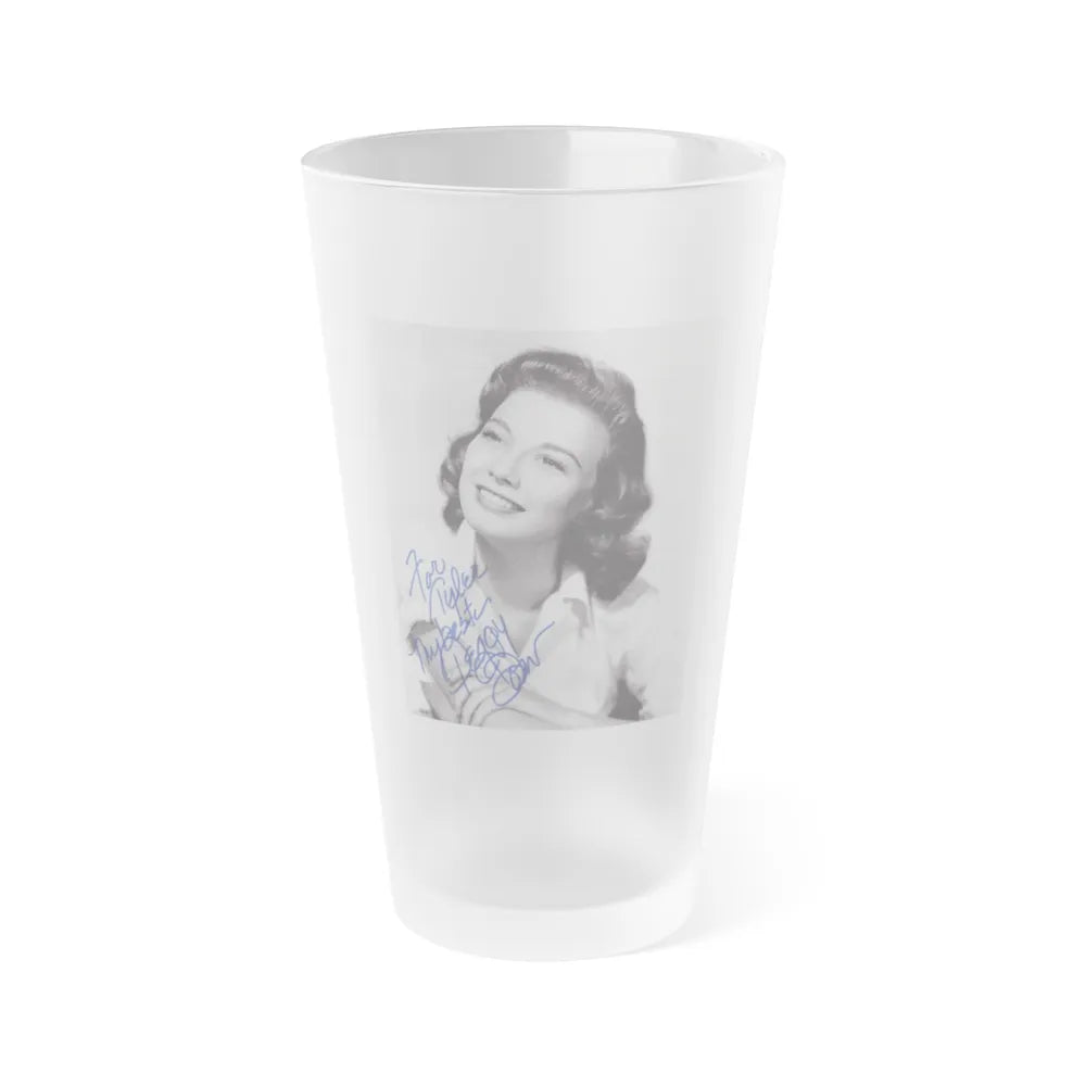 Peggy Dow #36 (Vintage Female Icon) Frosted Pint Glass 16oz-16oz-Frosted-Go Mug Yourself