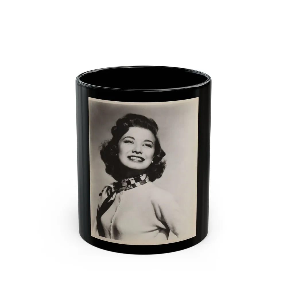 Peggy Dow #49 (Vintage Female Icon) Black Coffee Mug-11oz-Go Mug Yourself