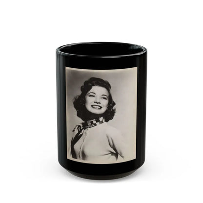 Peggy Dow #49 (Vintage Female Icon) Black Coffee Mug-15oz-Go Mug Yourself