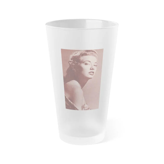 Peggy Dow #54 (Vintage Female Icon) Frosted Pint Glass 16oz-16oz-Frosted-Go Mug Yourself