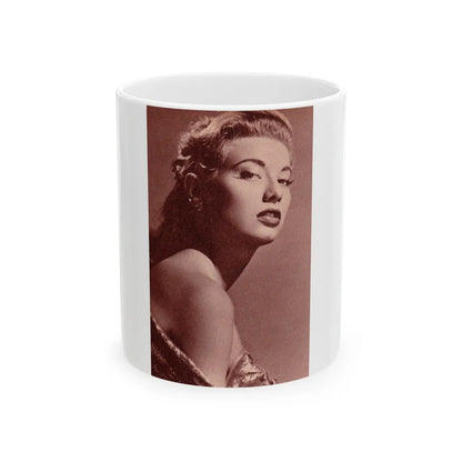 Peggy Dow #54 (Vintage Female Icon) White Coffee Mug-11oz-Go Mug Yourself