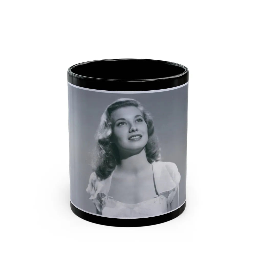 Peggy Dow #55 (Vintage Female Icon) Black Coffee Mug-11oz-Go Mug Yourself