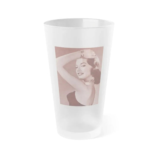 Peggy Dow #56 (Vintage Female Icon) Frosted Pint Glass 16oz 16oz Frosted - Go Mug Yourself