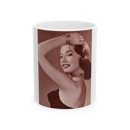 Peggy Dow #56 (Vintage Female Icon) White Coffee Mug-11oz-Go Mug Yourself